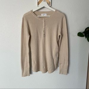 Oatmeal Waffle Henley from Carly Jean Los Angeles